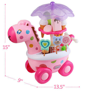 ماشین برقی آب نبات بستنی فروشی مدل زرافه Candy Ice Cream Car -اسباب بازی